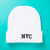 Unisex Fashion Letter Solid Color Embroidery Crimping Wool Cap