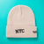 Unisex Fashion Letter Solid Color Embroidery Crimping Wool Cap