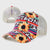 Unisex Fashion Printing Color Block Flower Baseball Cap