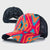 Unisex Fashion Printing Color Block Flower Baseball Cap