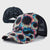 Unisex Fashion Printing Color Block Flower Baseball Cap