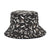 Unisex Fashion Skull Printing Wide Eaves Bucket Hat