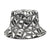 Unisex Fashion Skull Printing Wide Eaves Bucket Hat