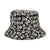 Unisex Fashion Skull Printing Wide Eaves Bucket Hat