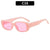 Unisex Fashion Solid Color Ac Square Full Frame Sunglasses