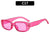 Unisex Fashion Solid Color Ac Square Full Frame Sunglasses