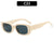 Unisex Fashion Solid Color Ac Square Full Frame Sunglasses