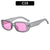 Unisex Fashion Solid Color Ac Square Full Frame Sunglasses