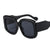 Unisex Fashion Solid Color Ac Square Full Frame Sunglasses