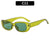 Unisex Fashion Solid Color Ac Square Full Frame Sunglasses