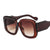 Unisex Fashion Solid Color Ac Square Full Frame Sunglasses