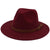 Unisex Fashion Solid Color Big Eaves Cloche Hat