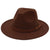 Unisex Fashion Solid Color Big Eaves Cloche Hat