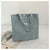 Unisex Fashion Solid Color Canvas Shopping Bags