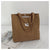 Unisex Fashion Solid Color Canvas Shopping Bags