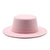 Unisex Fashion Solid Color Embroidery Big Eaves Fedora Hat