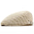 Unisex Fashion Solid Color Embroidery Curved Eaves Beret Hat