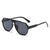 Unisex Fashion Solid Color Leopard Pc Polygon Sunglasses