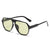 Unisex Fashion Solid Color Leopard Pc Polygon Sunglasses