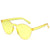 Unisex Fashion Solid Color Pc Round Frame Sunglasses