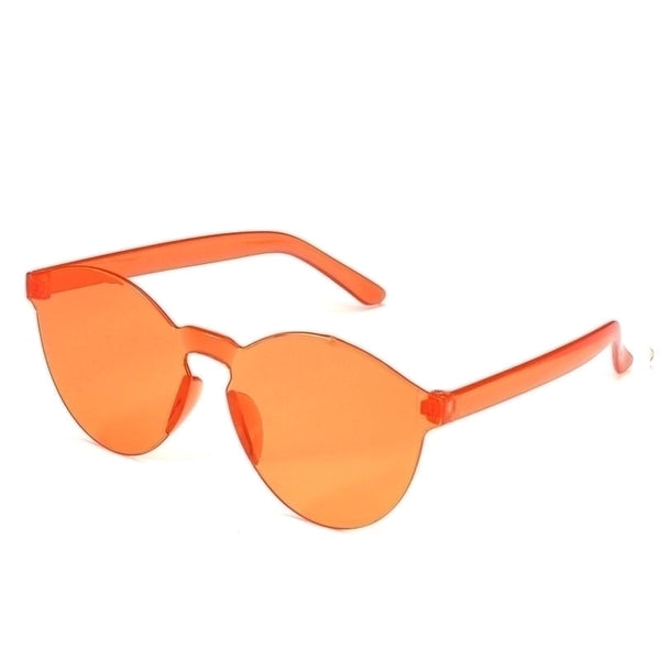 Unisex Fashion Solid Color Pc Round Frame Sunglasses