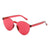 Unisex Fashion Solid Color Pc Round Frame Sunglasses