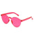 Unisex Fashion Solid Color Pc Round Frame Sunglasses