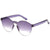 Unisex Fashion Solid Color Pc Round Frame Sunglasses