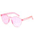 Unisex Fashion Solid Color Pc Round Frame Sunglasses