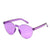 Unisex Fashion Solid Color Pc Round Frame Sunglasses