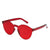 Unisex Fashion Solid Color Pc Round Frame Sunglasses