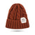 Unisex Fashion Solid Color Stripe Eaveless Wool Cap