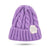 Unisex Fashion Solid Color Stripe Eaveless Wool Cap