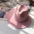 Unisex Fashion Solid Color Wide Eaves Felt Hat