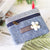 Unisex Flower Canvas Cotton Zipper Coin Purses