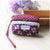 Unisex Flower Canvas Cotton Zipper Coin Purses