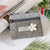 Unisex Flower Canvas Cotton Zipper Coin Purses