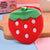 Unisex Fruit Plush Zipper Kids Wallets