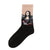 Unisex Funny Streetwear Color Block Cotton Spandex Crew Socks A Pair