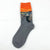 Unisex Funny Streetwear Color Block Cotton Spandex Crew Socks A Pair