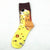 Unisex Funny Streetwear Color Block Cotton Spandex Crew Socks A Pair