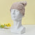 Unisex Hip-Hop Color Block Plush Eaveless Wool Cap