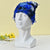 Unisex Hip-Hop Color Block Plush Eaveless Wool Cap