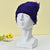 Unisex Hip-Hop Color Block Plush Eaveless Wool Cap