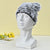 Unisex Hip-Hop Color Block Plush Eaveless Wool Cap