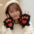 Unisex Hip-Hop Exaggerated Streetwear Paw Print Gloves