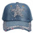 Unisex Hip-Hop Punk Star Crown Skull Rhinestone Pearl Flat Eaves Baseball Cap