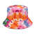 Unisex Hip-hop 3d Print Color Block Elephant Flat Eaves Bucket Hat