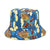 Unisex Hip-hop 3d Print Color Block Elephant Flat Eaves Bucket Hat