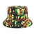 Unisex Hip-hop 3d Print Color Block Elephant Flat Eaves Bucket Hat